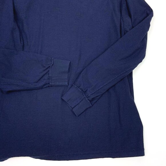 Polo Ralph Lauren Long Sleeve Navy Blue Shirt "R" Patch XL - Picture 16 of 16
